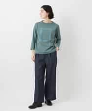 NHKGF34180 GIANNI LO GIUDICE(小さいサイズ)(メゾン ドゥ サンク) [日本製]ハイゲージ天竺カットソー ホワイト