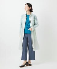 NHKGF35180 GIANNI LO GIUDICE(小さいサイズ)(メゾン ドゥ サンク) [日本製]サイロコンパクトハイゲージ天竺カットソー ブルーグリーン