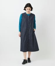 NHKGF35180 GIANNI LO GIUDICE(小さいサイズ)(メゾン ドゥ サンク) [日本製]サイロコンパクトハイゲージ天竺カットソー ブルーグリーン