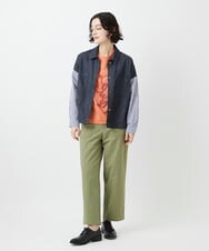 NHKGF35180 GIANNI LO GIUDICE(小さいサイズ)(メゾン ドゥ サンク) [日本製]サイロコンパクトハイゲージ天竺カットソー ブルーグリーン