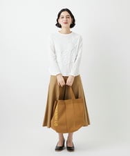 NHKGF35180 GIANNI LO GIUDICE(小さいサイズ)(メゾン ドゥ サンク) [日本製]サイロコンパクトハイゲージ天竺カットソー ブルーグリーン