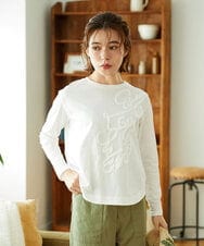 NHKGF35180 GIANNI LO GIUDICE(小さいサイズ)(メゾン ドゥ サンク) [日本製]サイロコンパクトハイゲージ天竺カットソー ブルーグリーン