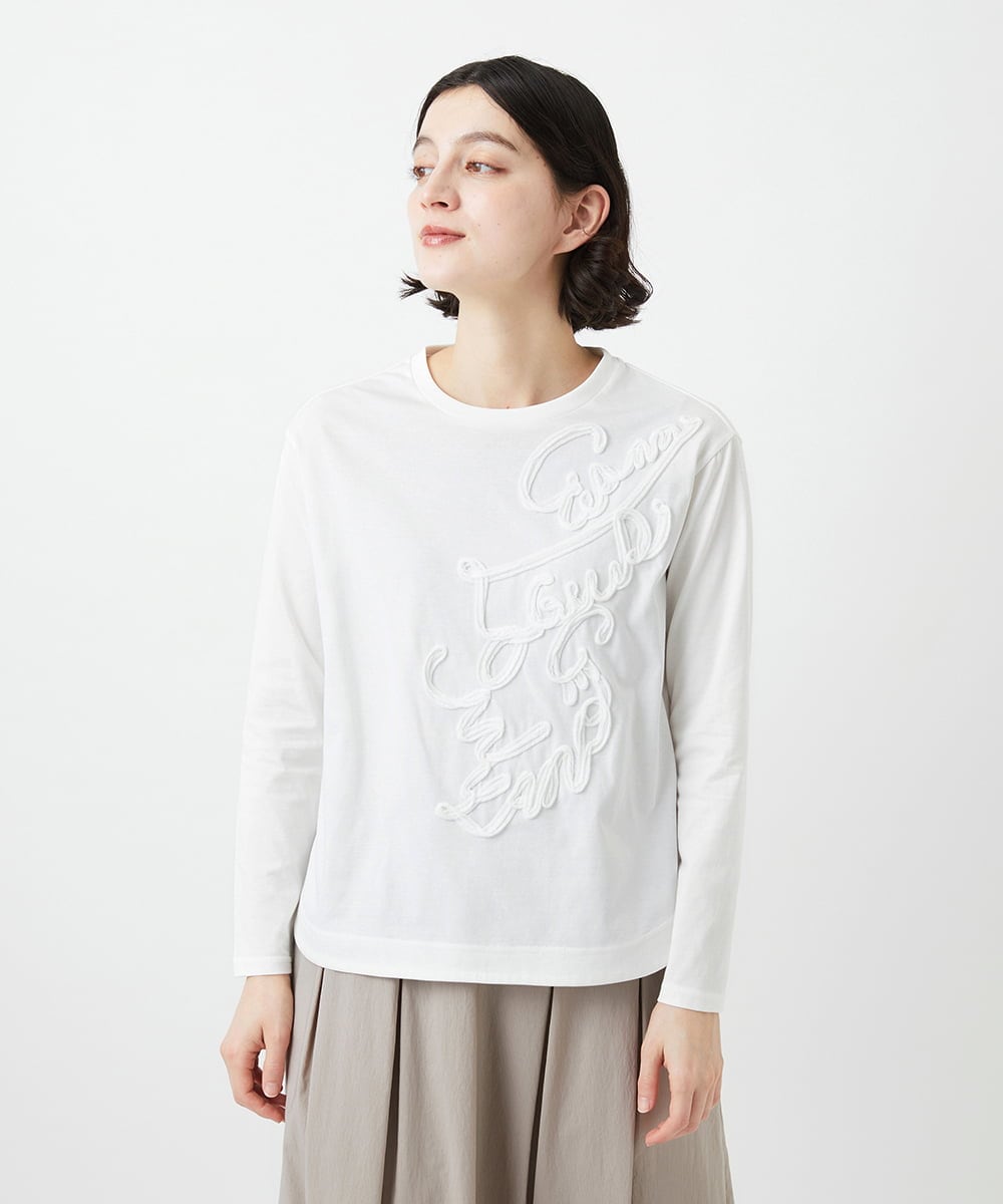 NHKGF35180 GIANNI LO GIUDICE(小さいサイズ)(メゾン ドゥ サンク) [日本製]サイロコンパクトハイゲージ天竺カットソー ブルーグリーン