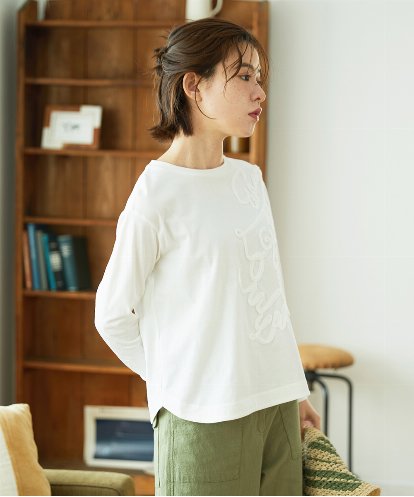 NHKGF35180  [日本製]サイロコンパクトハイゲージ天竺カットソー