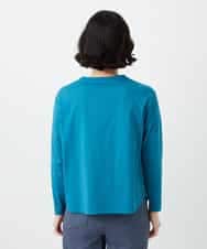 NHKGF35180 GIANNI LO GIUDICE(小さいサイズ)(メゾン ドゥ サンク) [日本製]サイロコンパクトハイゲージ天竺カットソー ブルーグリーン