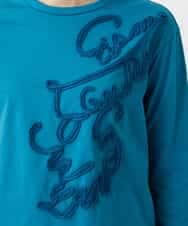 NHKGF35180 GIANNI LO GIUDICE(小さいサイズ)(メゾン ドゥ サンク) [日本製]サイロコンパクトハイゲージ天竺カットソー ブルーグリーン