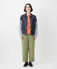 NHKGF35180 GIANNI LO GIUDICE(小さいサイズ)(メゾン ドゥ サンク) [日本製]サイロコンパクトハイゲージ天竺カットソー ブルーグリーン