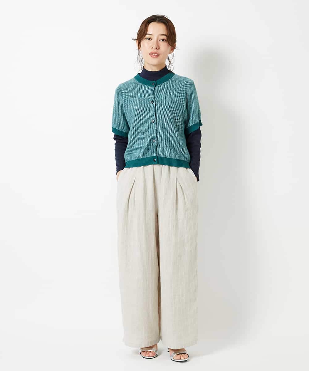 NHKGF56090 GIANNI LO GIUDICE(小さいサイズ)(メゾン ドゥ サンク) [日本製]強撚フライスカットソー ライトグレー