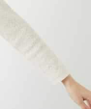 NHKGF80180 GIANNI LO GIUDICE(小さいサイズ)(メゾン ドゥ サンク) メッシュレースハイネックプルオーバー アイボリー