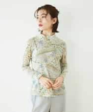 NHKGF85160 GIANNI LO GIUDICE(小さいサイズ)(メゾン ドゥ サンク) エスニック柄プリントハイネックプルオーバー アイボリー