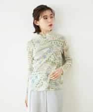 NHKGF85160 GIANNI LO GIUDICE(小さいサイズ)(メゾン ドゥ サンク) エスニック柄プリントハイネックプルオーバー アイボリー