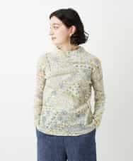 NHKGF85160 GIANNI LO GIUDICE(小さいサイズ)(メゾン ドゥ サンク) エスニック柄プリントハイネックプルオーバー アイボリー