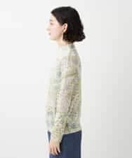 NHKGF85160 GIANNI LO GIUDICE(小さいサイズ)(メゾン ドゥ サンク) エスニック柄プリントハイネックプルオーバー アイボリー