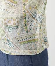 NHKGF85160 GIANNI LO GIUDICE(小さいサイズ)(メゾン ドゥ サンク) エスニック柄プリントハイネックプルオーバー アイボリー