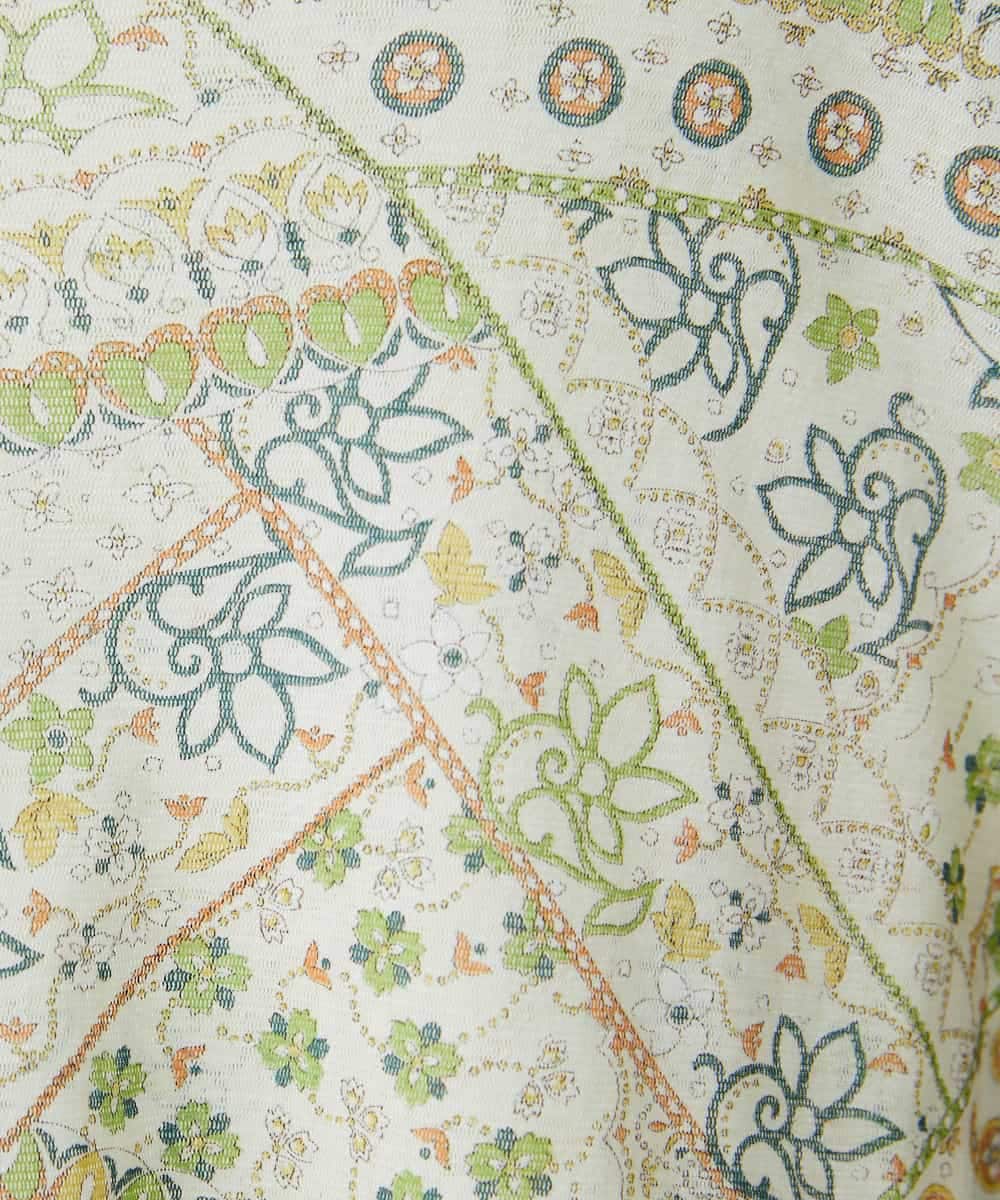 NHKGF85160 GIANNI LO GIUDICE(小さいサイズ)(メゾン ドゥ サンク) エスニック柄プリントハイネックプルオーバー アイボリー