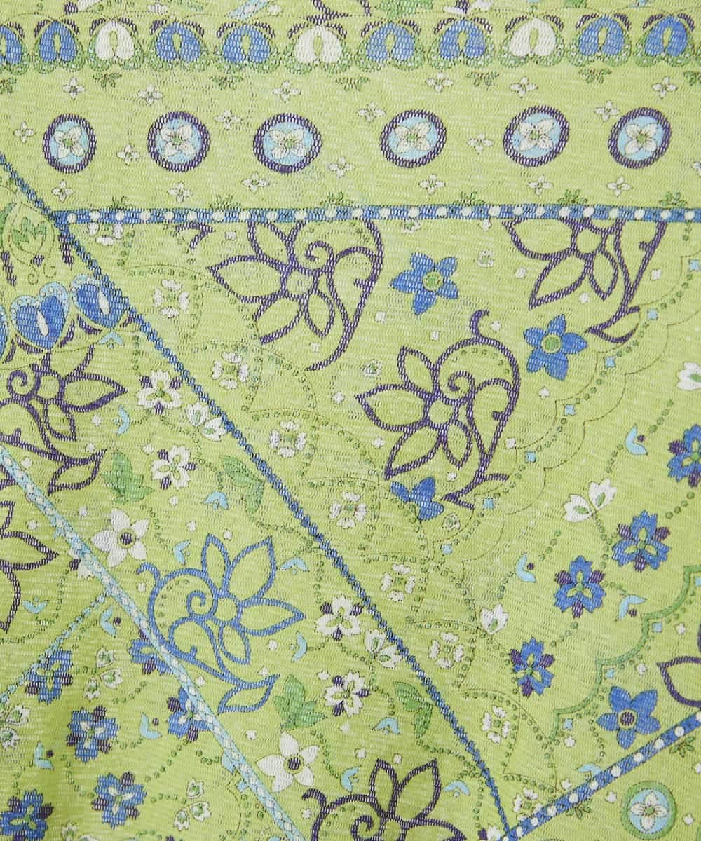 NHKGF85160 GIANNI LO GIUDICE(小さいサイズ)(メゾン ドゥ サンク) エスニック柄プリントハイネックプルオーバー アイボリー