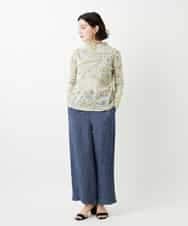 NHKGF85160 GIANNI LO GIUDICE(小さいサイズ)(メゾン ドゥ サンク) エスニック柄プリントハイネックプルオーバー アイボリー