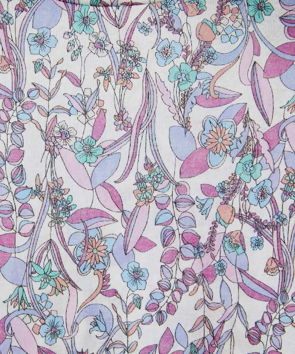 NHKGF86180 GIANNI LO GIUDICE(小さいサイズ)(メゾン ドゥ サンク) フラワーリーフプリントハイネックカットソー パープル系