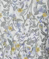 NHKGF86180 GIANNI LO GIUDICE(小さいサイズ)(メゾン ドゥ サンク) フラワーリーフプリントハイネックカットソー パープル系