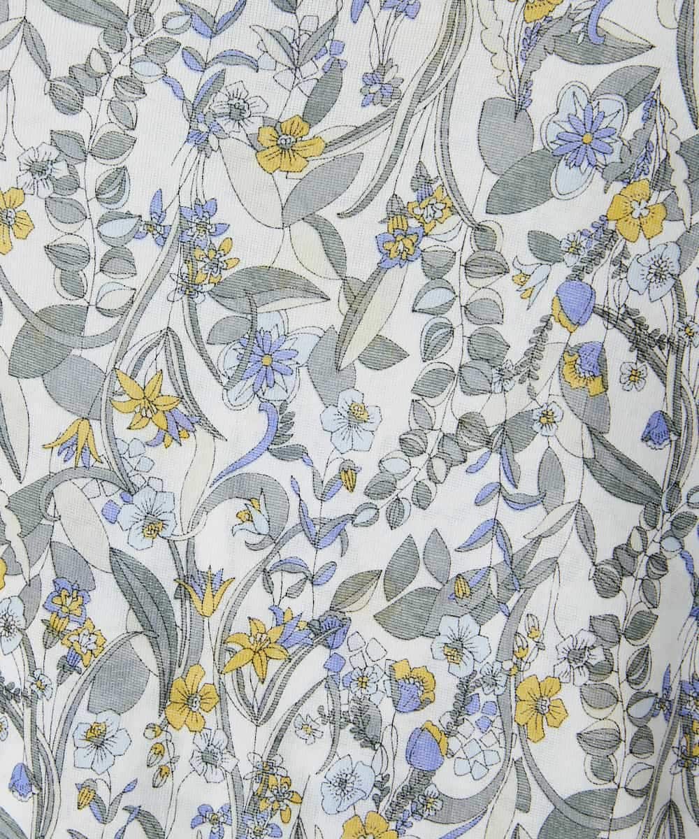 NHKGF86180 GIANNI LO GIUDICE(小さいサイズ)(メゾン ドゥ サンク) フラワーリーフプリントハイネックカットソー パープル系