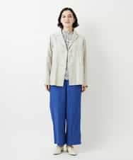 NHKGF86180 GIANNI LO GIUDICE(小さいサイズ)(メゾン ドゥ サンク) フラワーリーフプリントハイネックカットソー パープル系