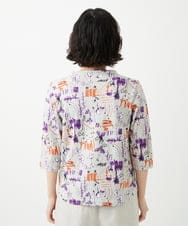 NHKGF87150 GIANNI LO GIUDICE(小さいサイズ)(メゾン ドゥ サンク) アート柄プリントプルオーバー ベージュ系