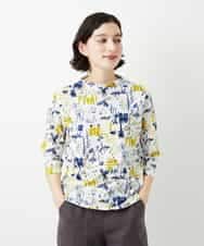 NHKGF87150 GIANNI LO GIUDICE(小さいサイズ)(メゾン ドゥ サンク) アート柄プリントプルオーバー ベージュ系