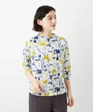 NHKGF87150 GIANNI LO GIUDICE(小さいサイズ)(メゾン ドゥ サンク) アート柄プリントプルオーバー ベージュ系