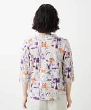 NHKGF87150 GIANNI LO GIUDICE(小さいサイズ)(メゾン ドゥ サンク) アート柄プリントプルオーバー ベージュ系