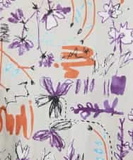 NHKGF87150 GIANNI LO GIUDICE(小さいサイズ)(メゾン ドゥ サンク) アート柄プリントプルオーバー ベージュ系