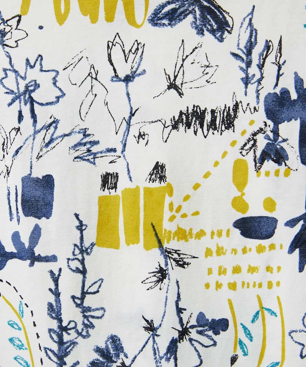 NHKGF87150 GIANNI LO GIUDICE(小さいサイズ)(メゾン ドゥ サンク) アート柄プリントプルオーバー ベージュ系