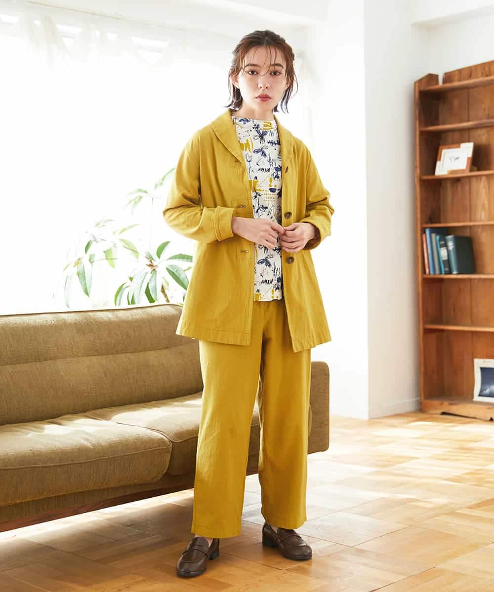 NHKGF87150 GIANNI LO GIUDICE(小さいサイズ)(メゾン ドゥ サンク) アート柄プリントプルオーバー ベージュ系