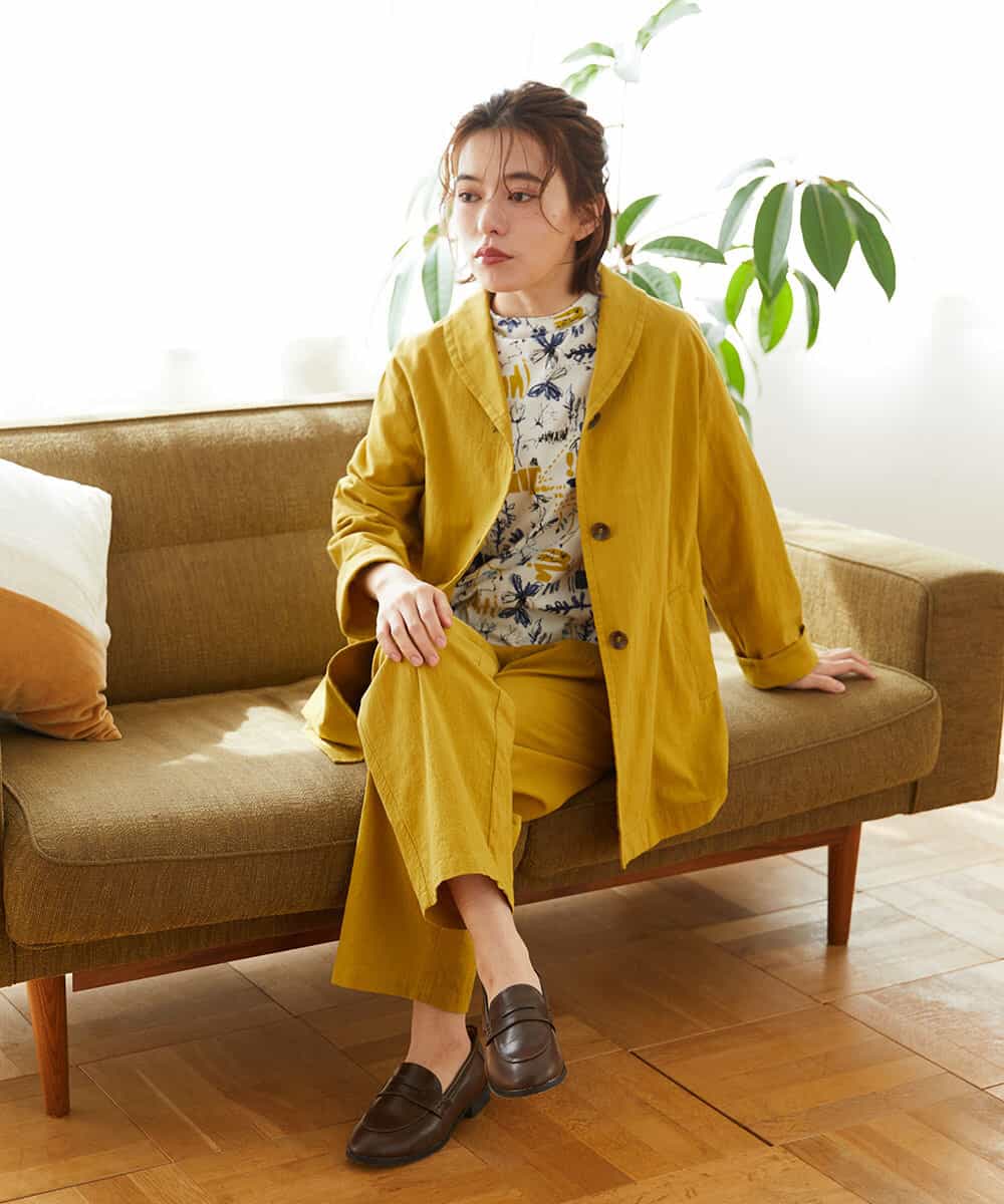 NHKGF87150 GIANNI LO GIUDICE(小さいサイズ)(メゾン ドゥ サンク) アート柄プリントプルオーバー ベージュ系