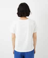 NHKGF94100 GIANNI LO GIUDICE(小さいサイズ)(メゾン ドゥ サンク) コットンロゴ刺繍Tシャツ ホワイト