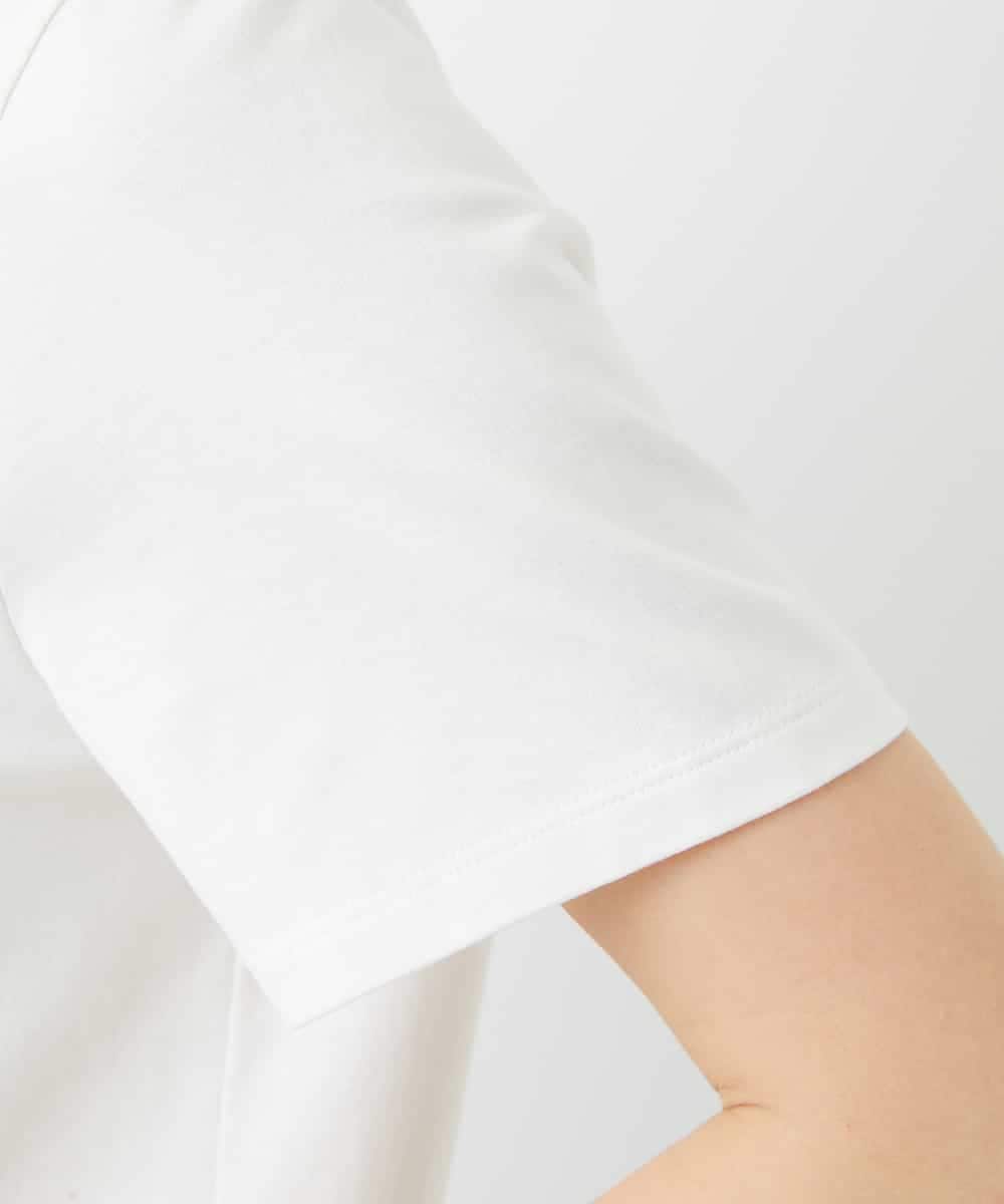 NHKGF94100 GIANNI LO GIUDICE(小さいサイズ)(メゾン ドゥ サンク) コットンロゴ刺繍Tシャツ ホワイト