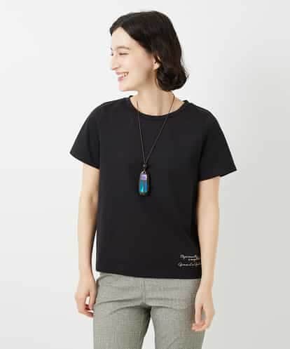 NHKGF94100 GIANNI LO GIUDICE(小さいサイズ) コットンロゴ刺繍Tシャツ