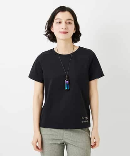 NHKGF94100 GIANNI LO GIUDICE(小さいサイズ) コットンロゴ刺繍Tシャツ