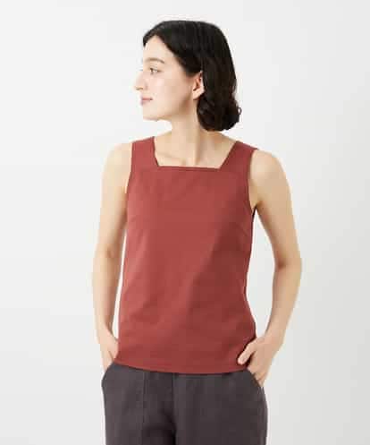 NHKGF95070 GIANNI LO GIUDICE(小さいサイズ) コットンスクエアネックタンクトップ