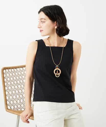 NHKGF95070 GIANNI LO GIUDICE(小さいサイズ) コットンスクエアネックタンクトップ