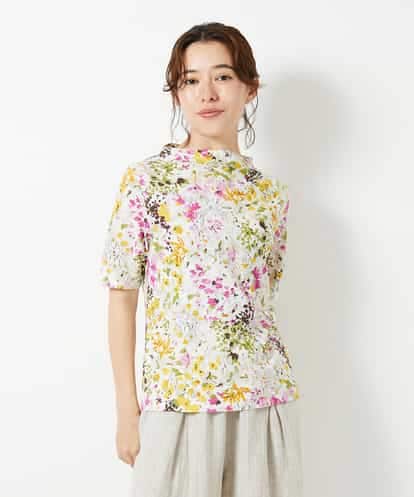 NHKGF96150 GIANNI LO GIUDICE(小さいサイズ) 水彩フラワープリントTシャツ
