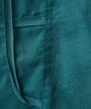 NHKGQ33240 GIANNI LO GIUDICE(小さいサイズ)(メゾン ドゥ サンク) テープ刺繍幾何柄デザイントップス ブルーグリーン