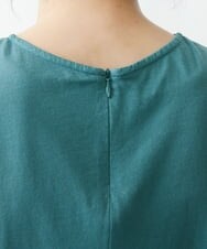 NHKGQ33240 GIANNI LO GIUDICE(小さいサイズ)(メゾン ドゥ サンク) テープ刺繍幾何柄デザイントップス ブルーグリーン