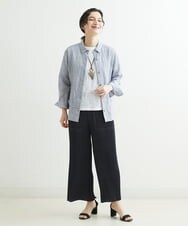 NHKGS31130 GIANNI LO GIUDICE(小さいサイズ)(メゾン ドゥ サンク) [洗える・日本製]イレギュラーブロックジャガードプルオーバー ホワイト