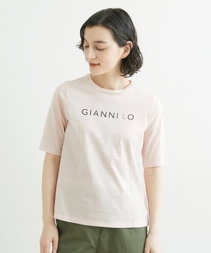 NHKGU80160 GIANNI LO GIUDICE(小さいサイズ) シルケット天竺GIANNI LOロゴTシャツ