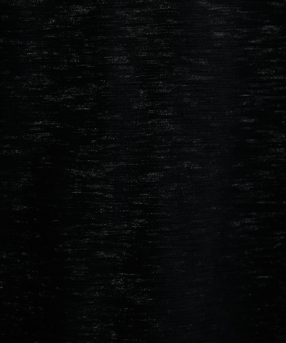 NHKGU83110 GIANNI LO GIUDICE(小さいサイズ)(メゾン ドゥ サンク) [日本製]サーブル天竺ハイネック 7分袖カットソー(無地) ブラック