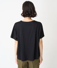 NHKGV50260 GIANNI LO GIUDICE(小さいサイズ)(メゾン ドゥ サンク) [セットアップ対応]ハイゲージ天竺プリントカットソー ブラック系