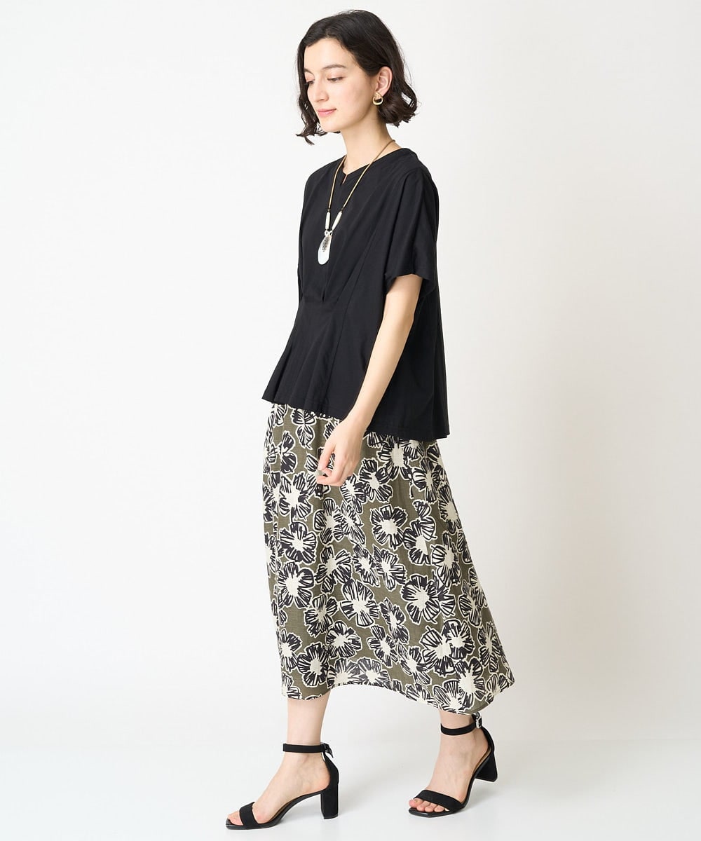 NHKGV60230 GIANNI LO GIUDICE(小さいサイズ)(メゾン ドゥ サンク) [セットアップ対応]ハイゲージ天竺無地カットソー ブラック