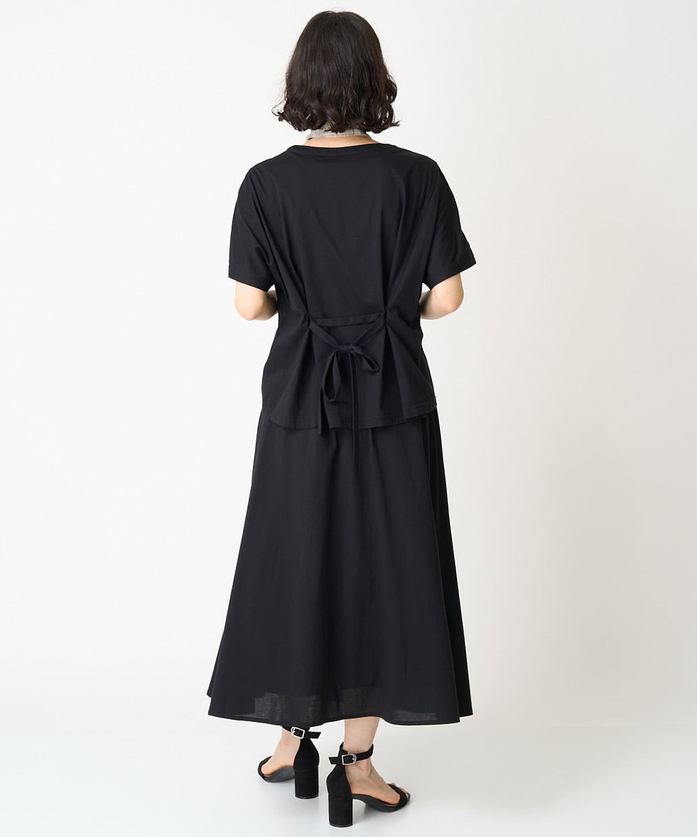 NHKGV60230 GIANNI LO GIUDICE(小さいサイズ)(メゾン ドゥ サンク) [セットアップ対応]ハイゲージ天竺無地カットソー ブラック