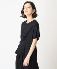 NHKGV60230 GIANNI LO GIUDICE(小さいサイズ)(メゾン ドゥ サンク) [セットアップ対応]ハイゲージ天竺無地カットソー ブラック