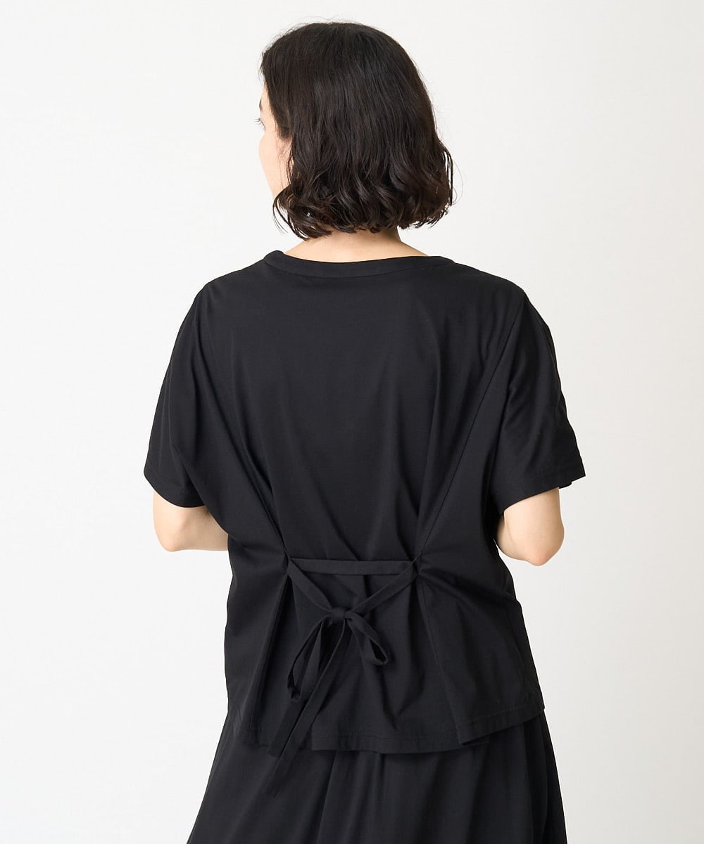 NHKGV60230 GIANNI LO GIUDICE(小さいサイズ)(メゾン ドゥ サンク) [セットアップ対応]ハイゲージ天竺無地カットソー ブラック